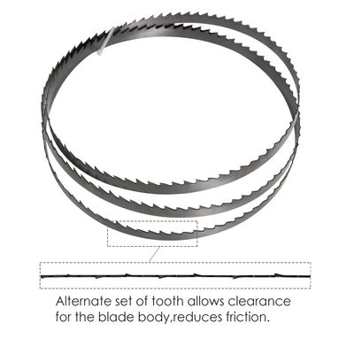 Alta frecuencia soldada banda horizontal de corte de la hoja de sierra Dentes con espaciado de 15-28 mm para madera