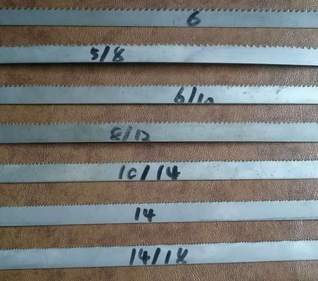 Cuchilla de sierra de banda de bi-metal para el corte de varios metales 14/18 Forma de los dientes longitud personalizada