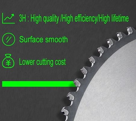60-100 dientes Cuchilla de sierra circular recubierta de Ti para un rendimiento de corte de metal duradero
