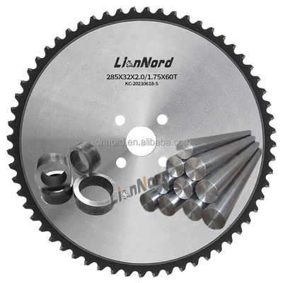 TCT Cuchilla circular de sierra en frío para cortar metales 285*1,75*32mm espesor de la hoja 1,7-2.0