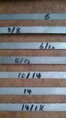 Cuchilla de sierra de corte de metal 0,6 mm de espesor y 14/18 dientes por pulgada para diversas aplicaciones