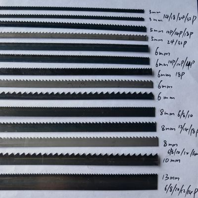 Cuchilla de sierra de banda de bi-metal para el corte de varios metales 14/18 Forma de los dientes longitud personalizada