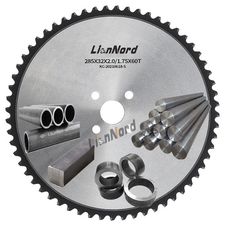 60-100 dientes Cuchilla de sierra circular recubierta de Ti para un rendimiento de corte de metal duradero